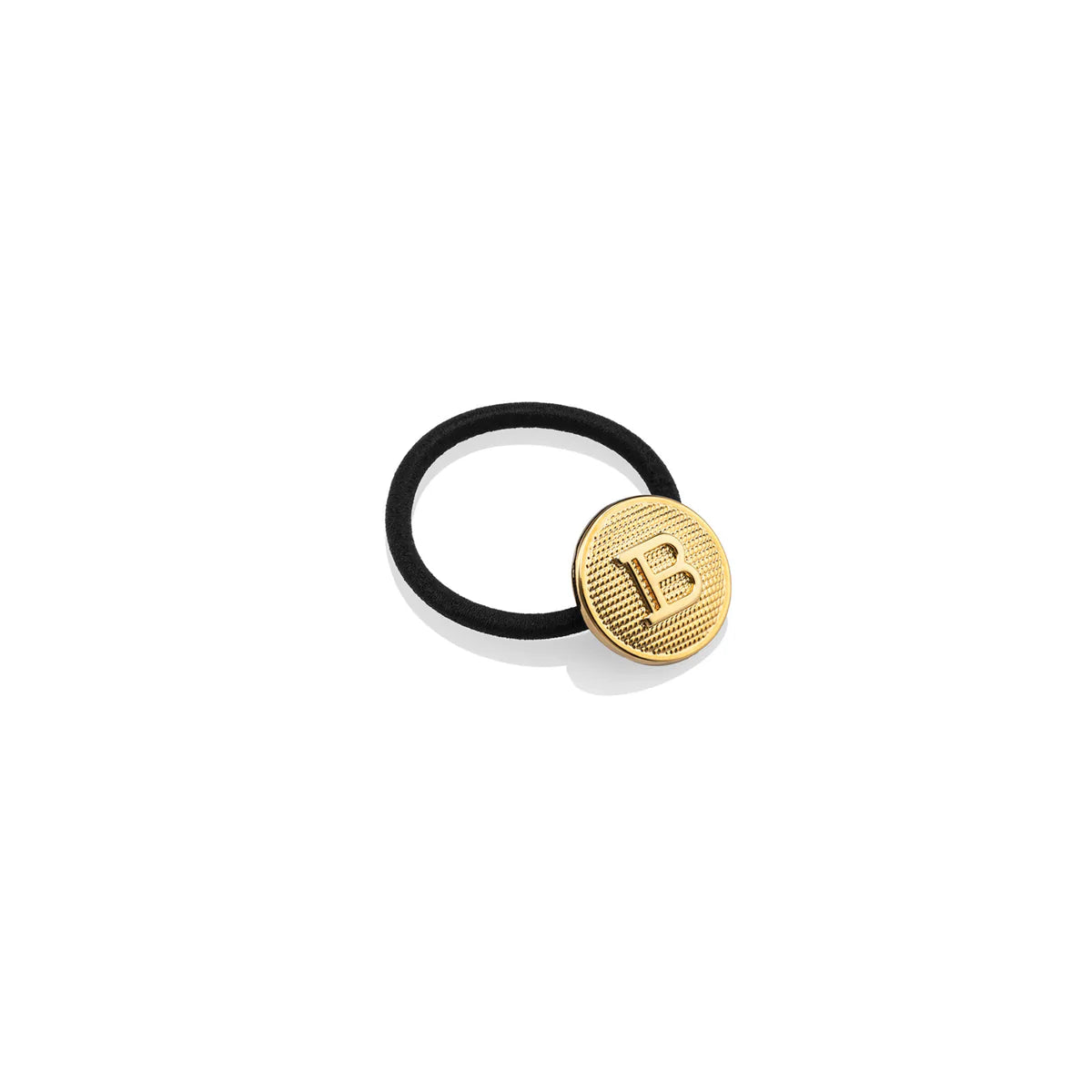 Balmain Hair Tie BALMAIN PARIS HAIR COUTURE Gold-plated and leather hair tie  main image 2