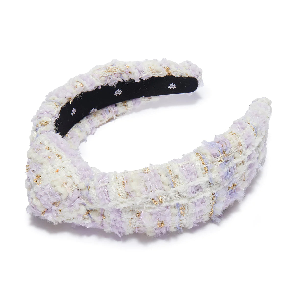 Lele sadoughi tweed headband Bisque Tweed Slim Knotted Headband | Lele Sadoughi main image 2