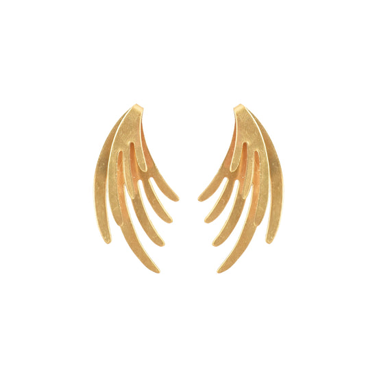 Earrings- Gold Comet Studs