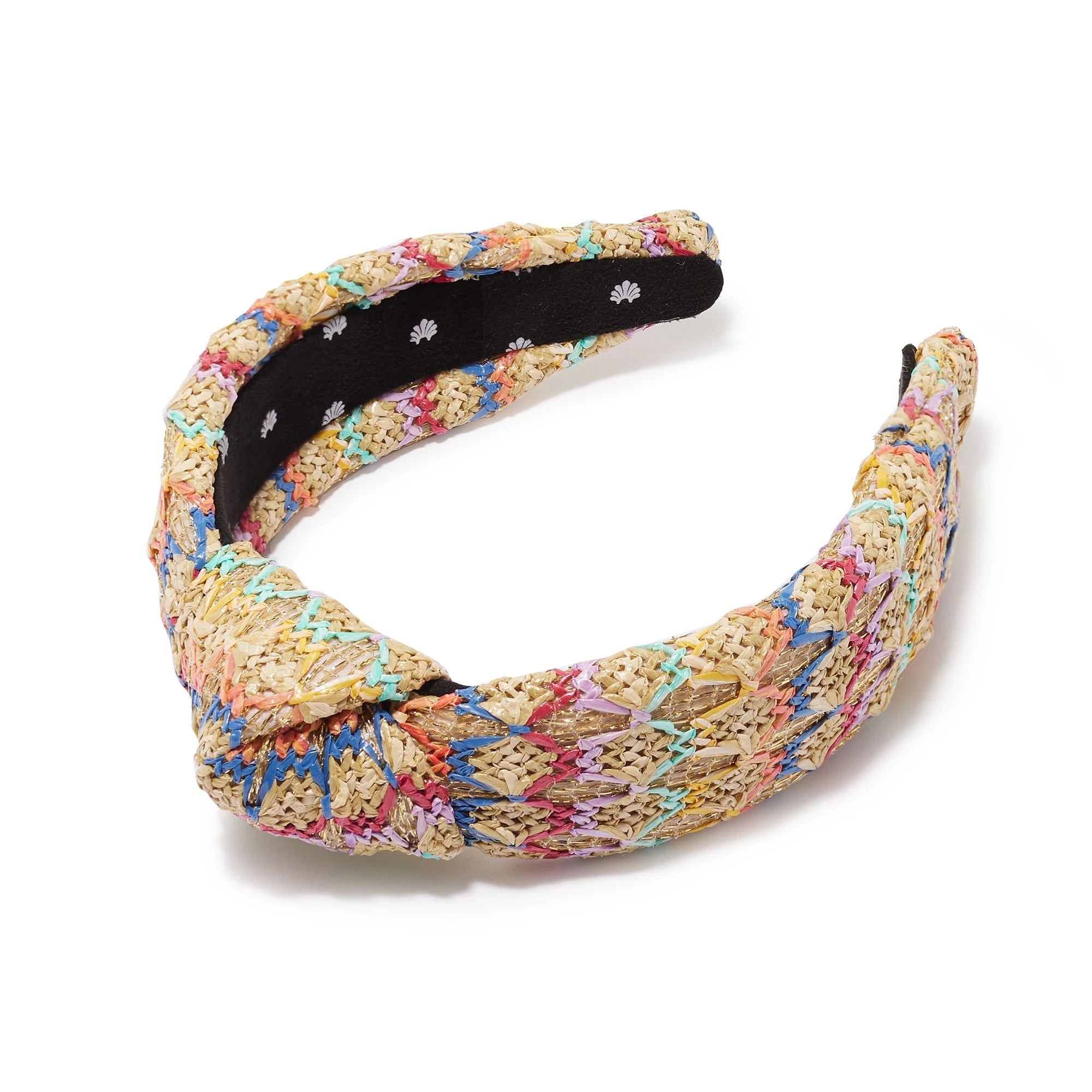 Headband- Natural Raffia Knotted – Pipton display picture 2