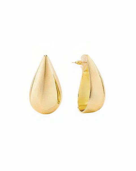 Earrings- Gold Teardrop Stud