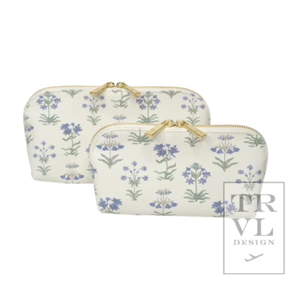 Cosmetic Set- TRVL Saffiano Duo Case