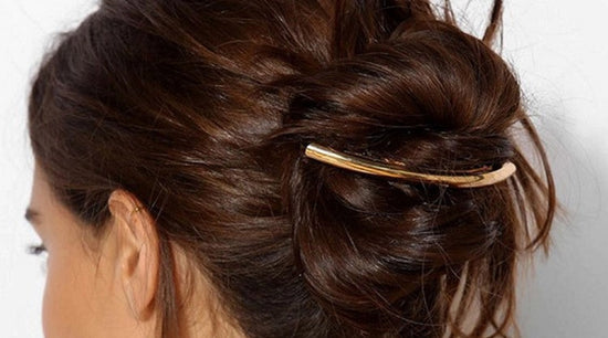 Hair Barrette- Gold Hair Barrette