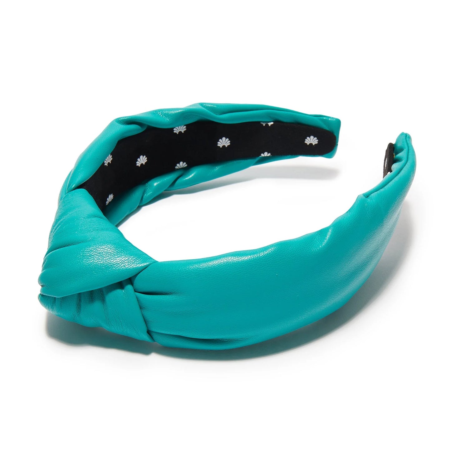 Headband- Turquoise Faux Leather Knotted
