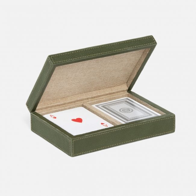 Card Box- Lecco Full Grain Leather