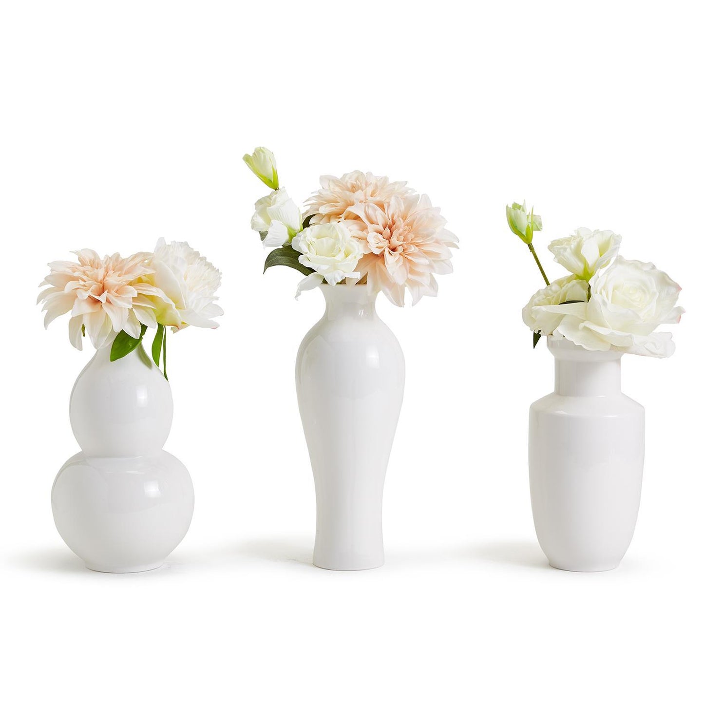 Load image into Gallery viewer, Vases- White Hand Turned S/3
