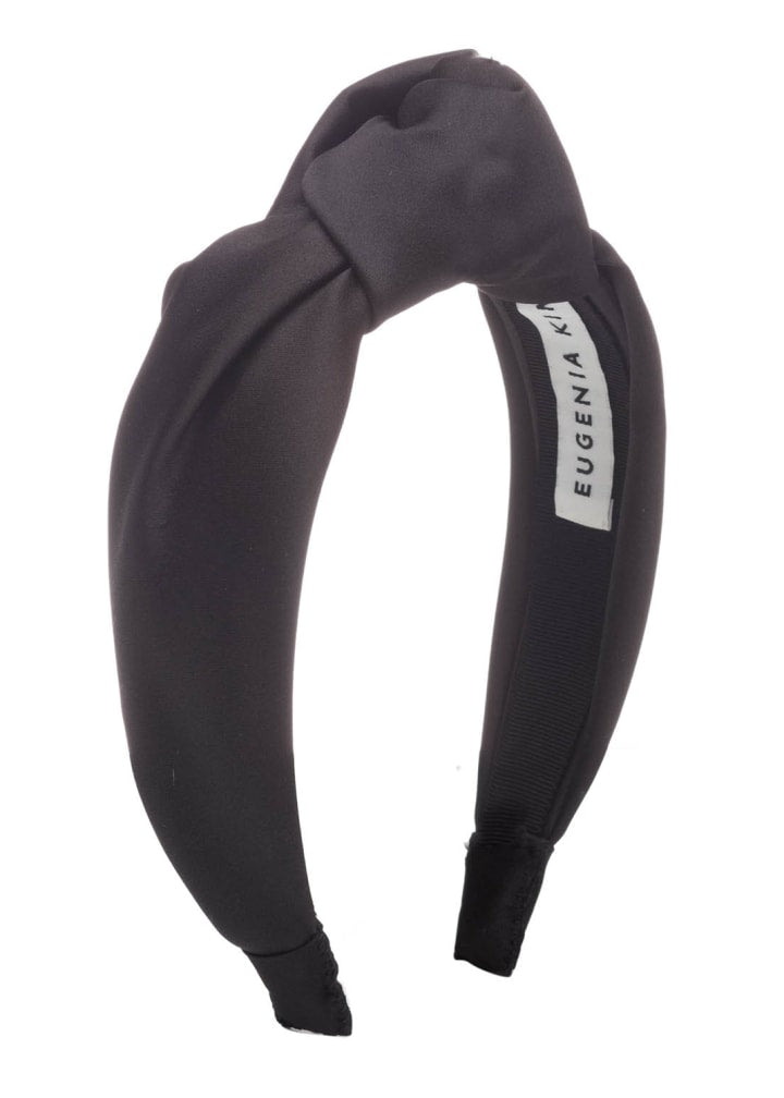 Headband- Maryn Satin Headband with Knot – Pipton display picture 3