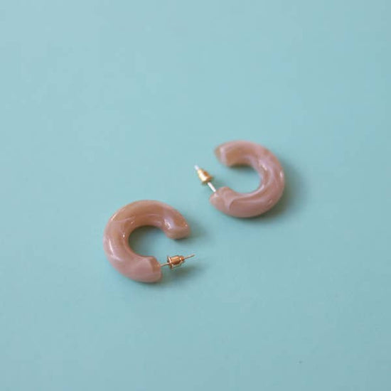 Earrings-   bubblegum hoops