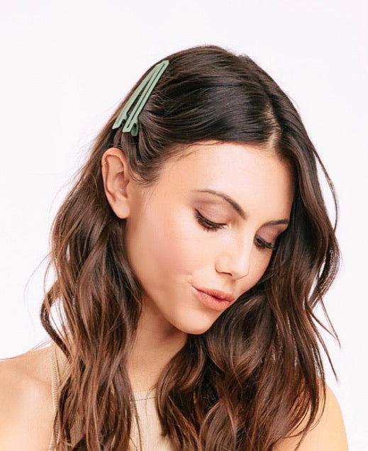 Hair Clips-sage