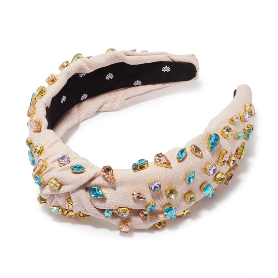 Headband- Pastel Garden Candy Jeweled Knotted
