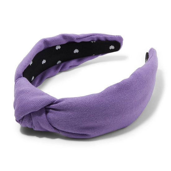 VIOLET WOVEN KNOTTED HEADBAND