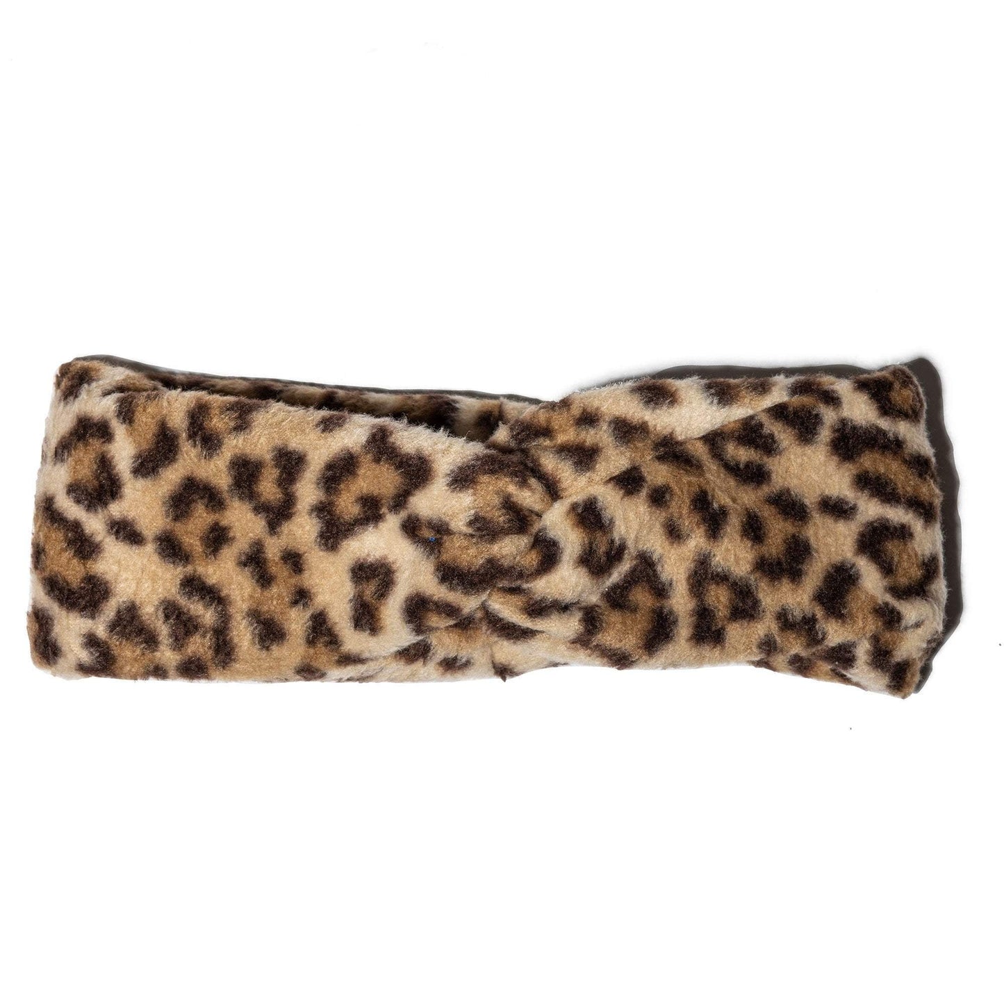 Knotted Ear Warmer Leopard