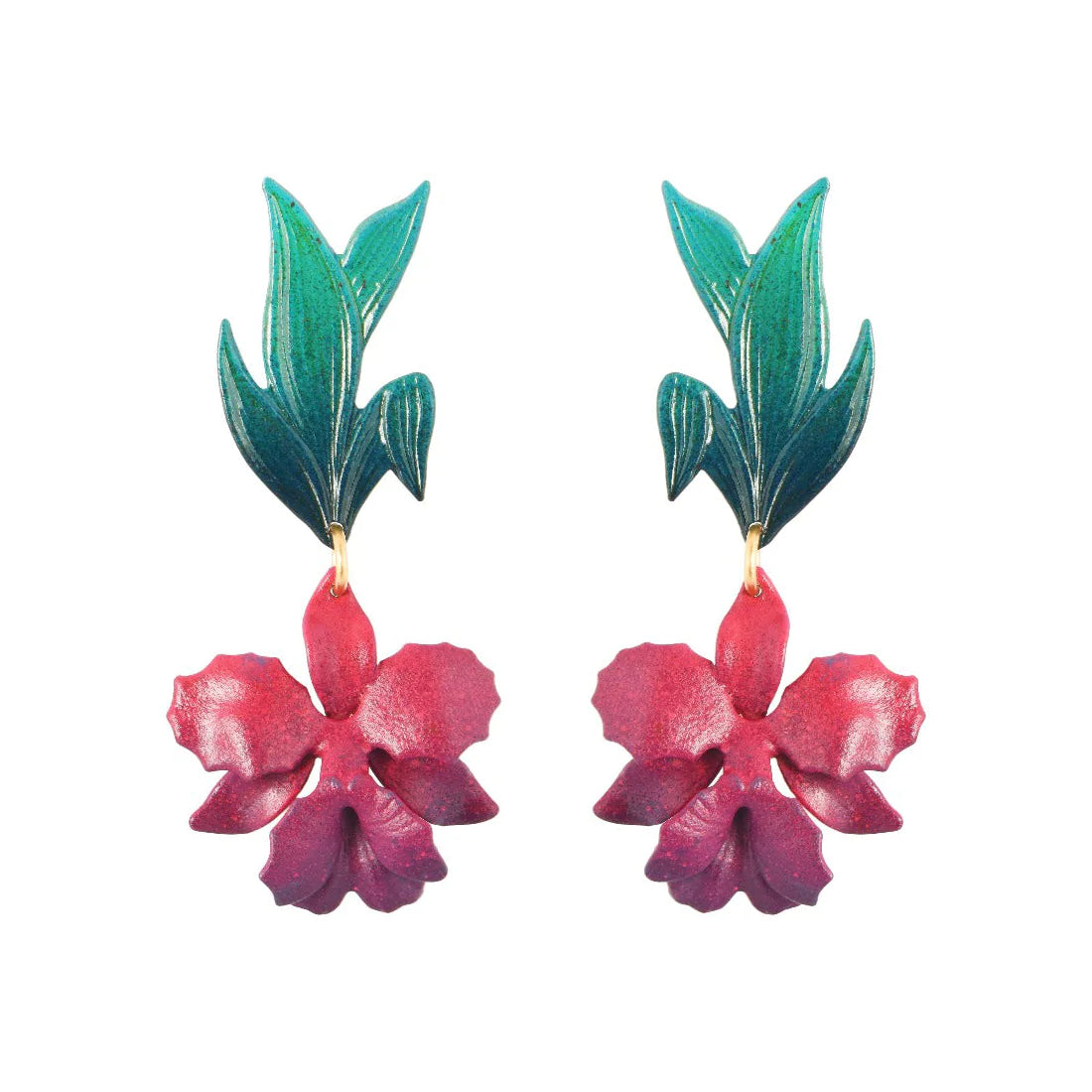 Earring-Laelia Orchid Earrings