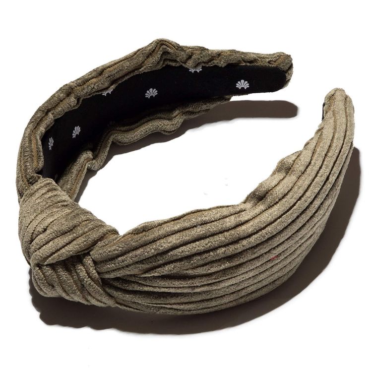 Headband- Corduroy Knotted Headband Olive