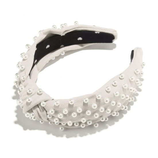 Headband- Woven Pearl Knotted